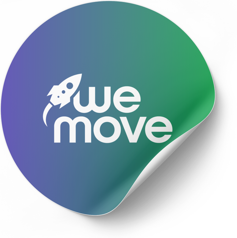 We Move Sticker